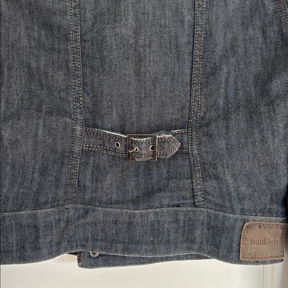 Frankie B Moto Denim Jacket Women's 6 - Picture 12 of 12